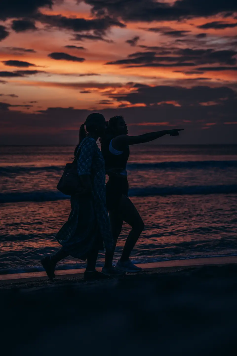 Two people and a sunset