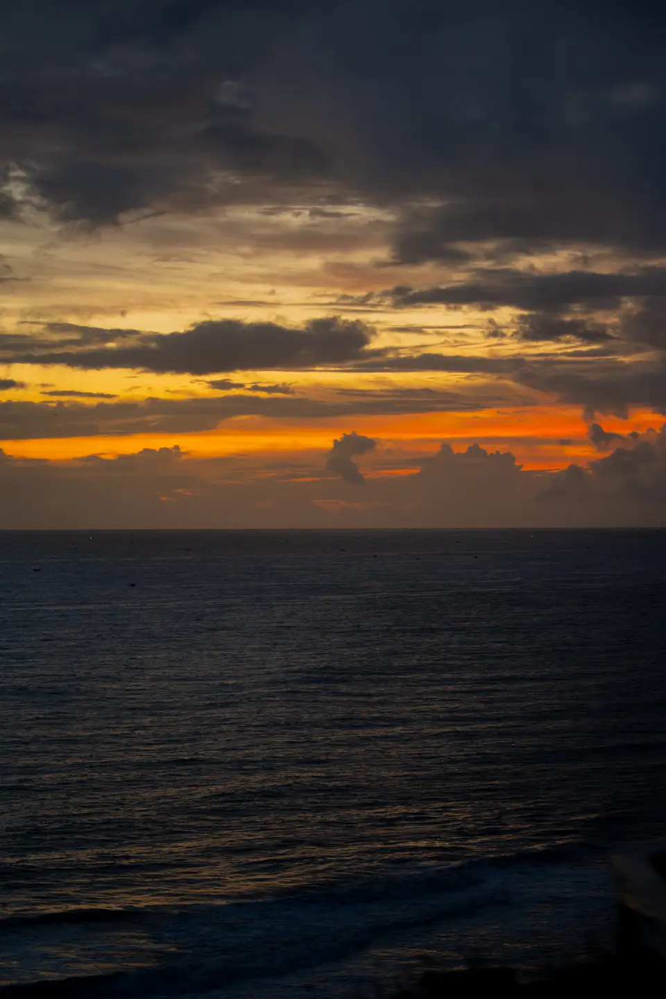 Sunset from the front of the house