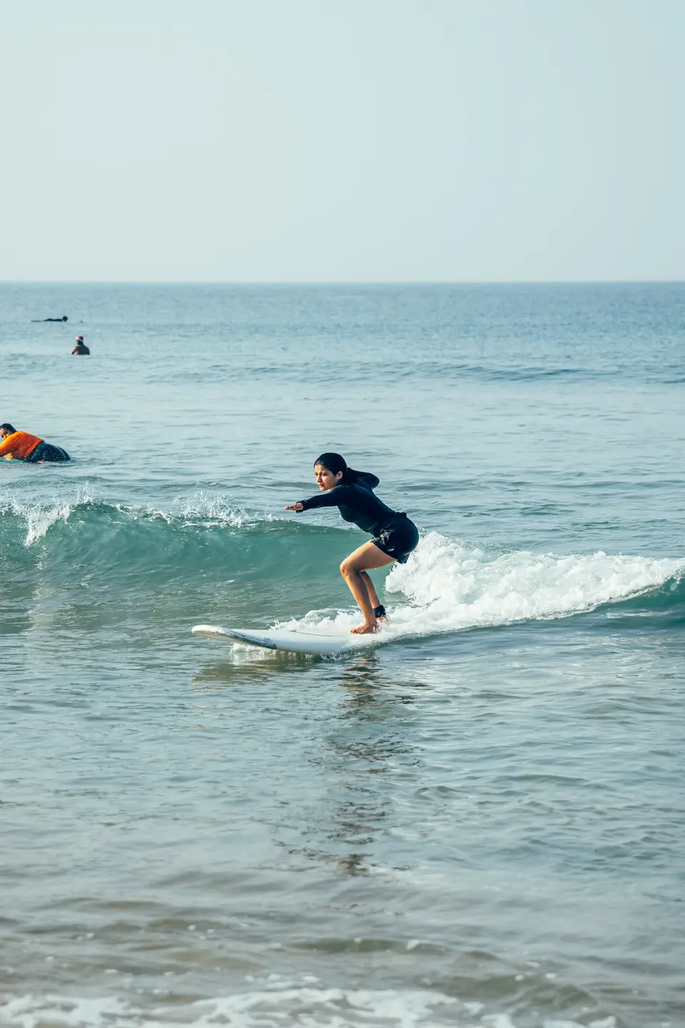 Riding one in, all the way to the sand
