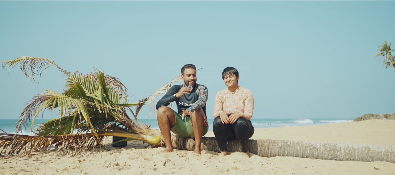 Still from the film: A day with Kuma Surf at Edava, Varkala
